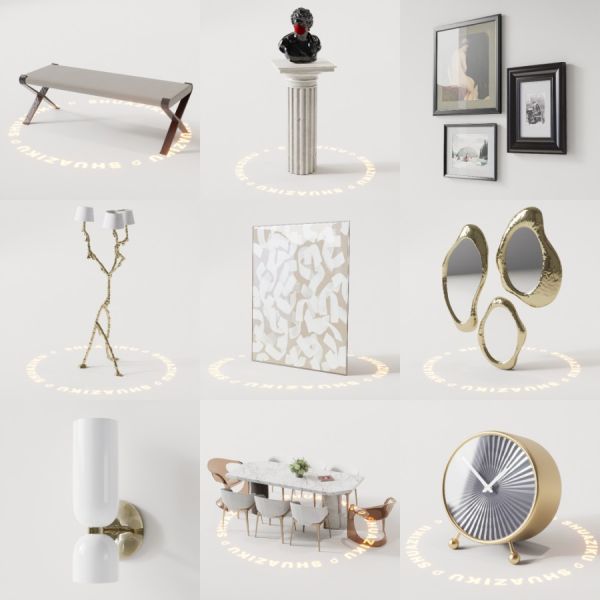 D5渲染器室内模型15个-刷子库