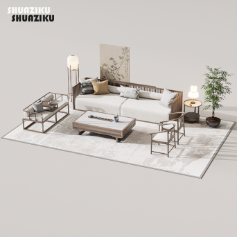 图片[2]-D5渲染器中式沙发组合模型8套-刷子库