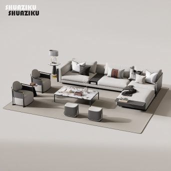 图片[4]-D5渲染器中式沙发组合模型8套-刷子库
