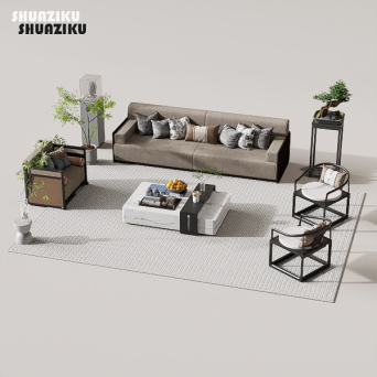 图片[7]-D5渲染器中式沙发组合模型8套-刷子库