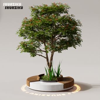 图片[1]-D5渲染器花池花坛组合植物模型10款-刷子库