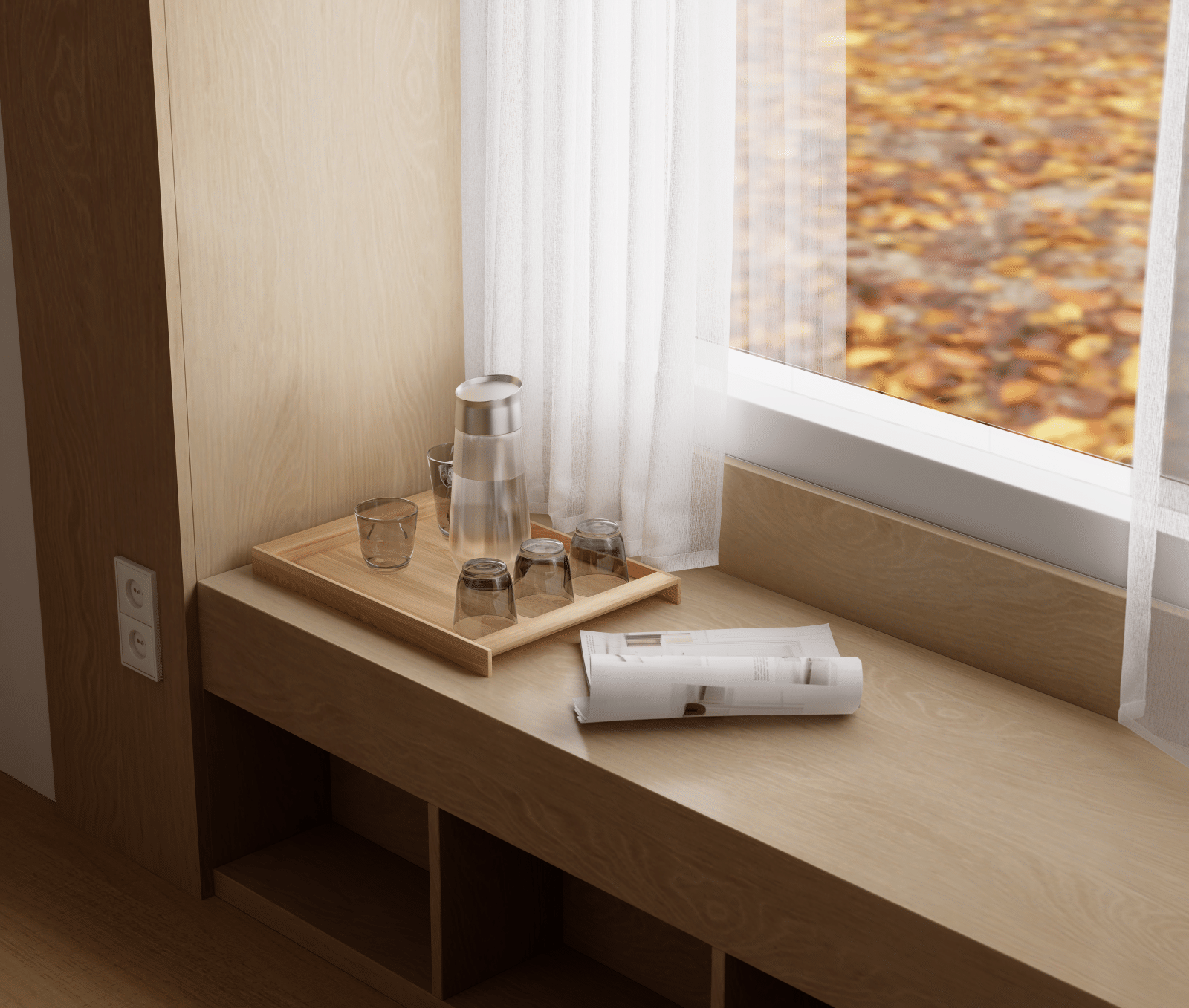 图片[2]-D5场景模型现代奶油客餐厅-刷子库