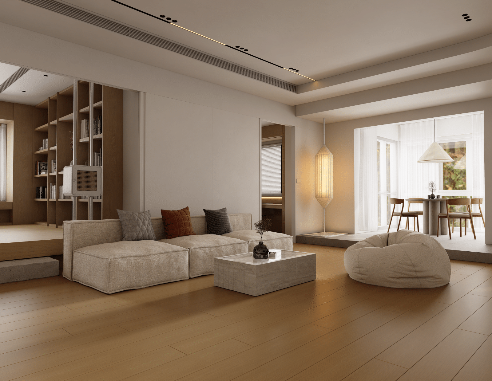 图片[13]-D5场景模型现代奶油客餐厅-刷子库