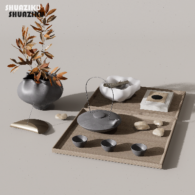 图片[1]-D5渲染器茶具模型10款-刷子库