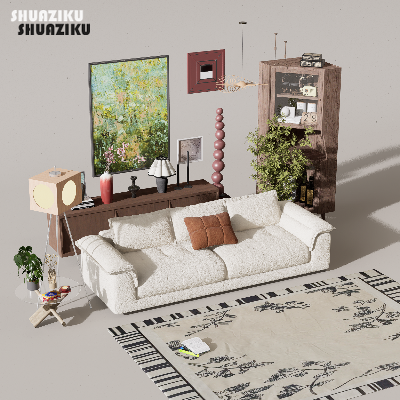 图片[10]-D5渲染器沙发组合模型10款-刷子库