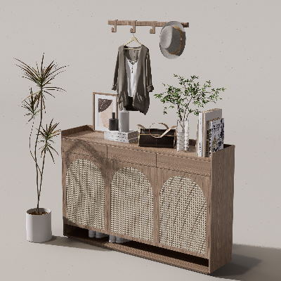 图片[3]-D5渲染器鞋柜模型12款-刷子库