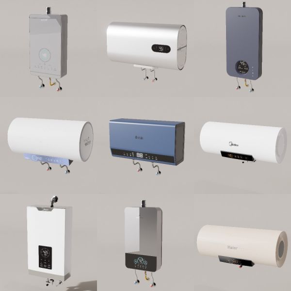 D5渲染器热水器模型17款-刷子库